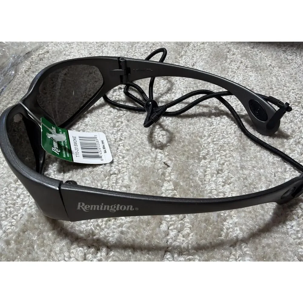 Remington Radians Safety Riding Sunglasses Smoke Gray NWT Biker Hunter Safety